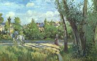 Pissarro, Camille - Sunlight on the Road- Pontoise